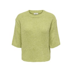 JDY Linea S/S Strik Pullover - Tarragon