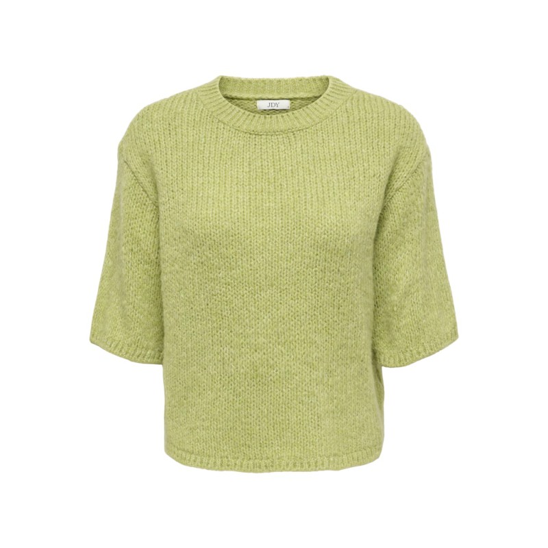 JDY Linea S/S Strik Pullover - Tarragon