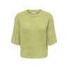 JDY Linea S/S Strik Pullover - Tarragon