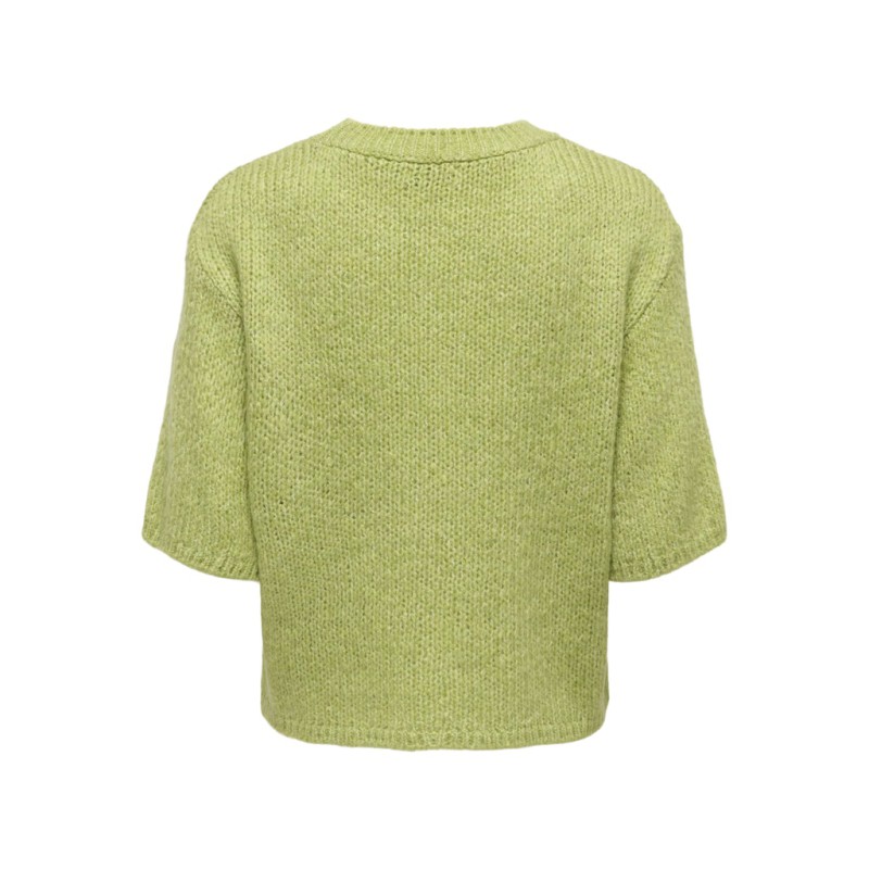JDY Linea S/S Strik Pullover - Tarragon