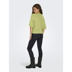 JDY Linea S/S Strik Pullover - Tarragon