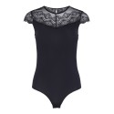 PIECES Sinna S/S Bodystocking - Sort