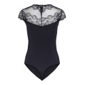 PIECES Sinna S/S Bodystocking - Sort