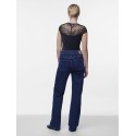 PIECES Sinna S/S Bodystocking - Sort