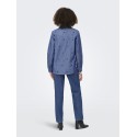 JDY Love L/S Broderet Skjorte - Medium Blue Denim / Heart