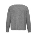 ONLY CARMAKOMA Jesse L/S Strik Cardigan - Medium Grey Melange