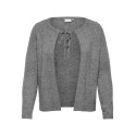 ONLY CARMAKOMA Jesse L/S Strik Cardigan - Medium Grey Melange