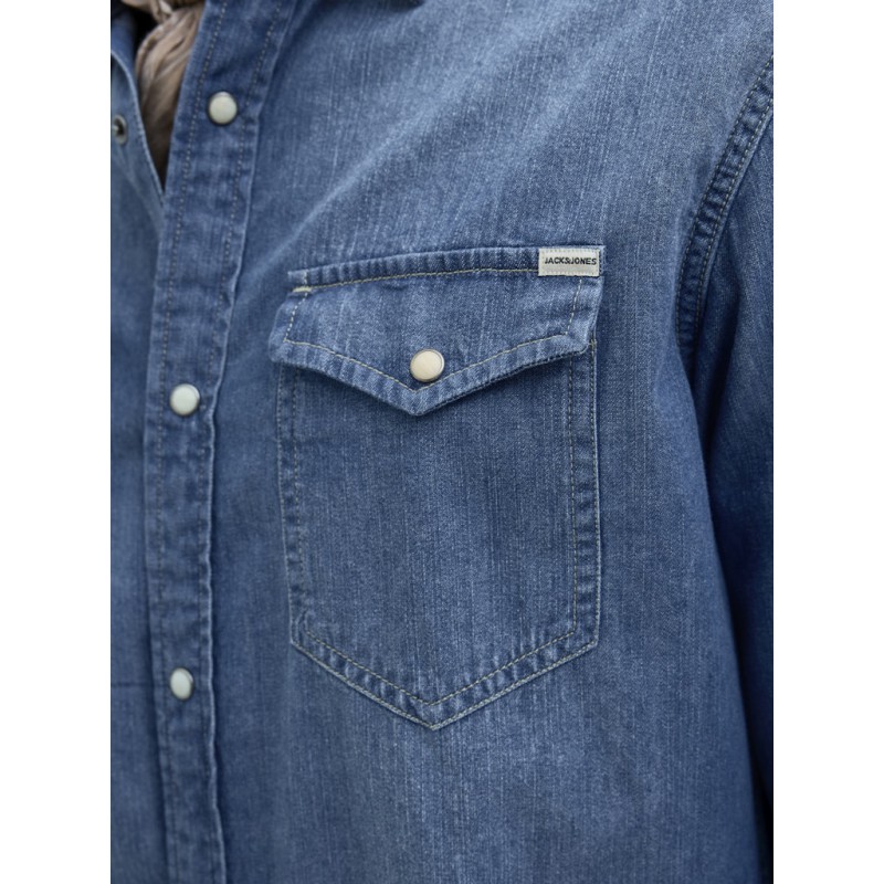 JACK & JONES Sheridan L/S Skjorte - Medium Blue Denim
