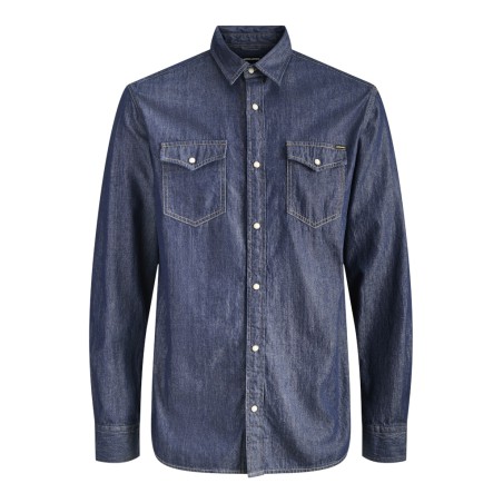 JACK & JONES Sheridan L/S Skjorte - Dark Denim