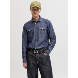 JACK & JONES Sheridan L/S Skjorte - Dark Denim