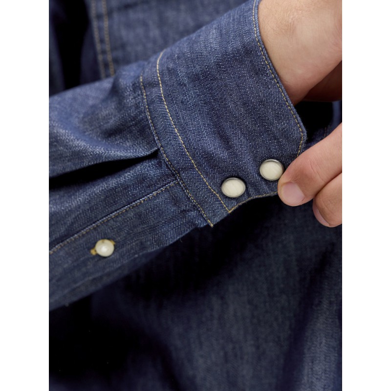 JACK & JONES Sheridan L/S Skjorte - Dark Denim