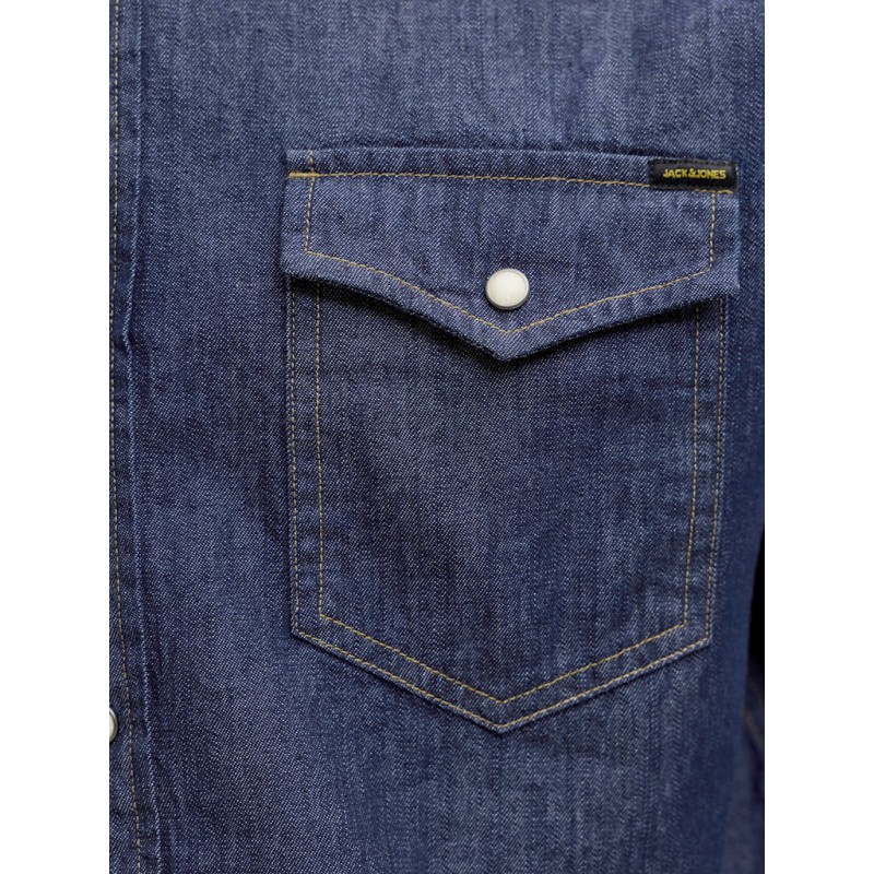 JACK & JONES Sheridan L/S Skjorte - Dark Denim