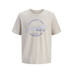 JACK & JONES PLUS Logo T-shirt - Moonbeam