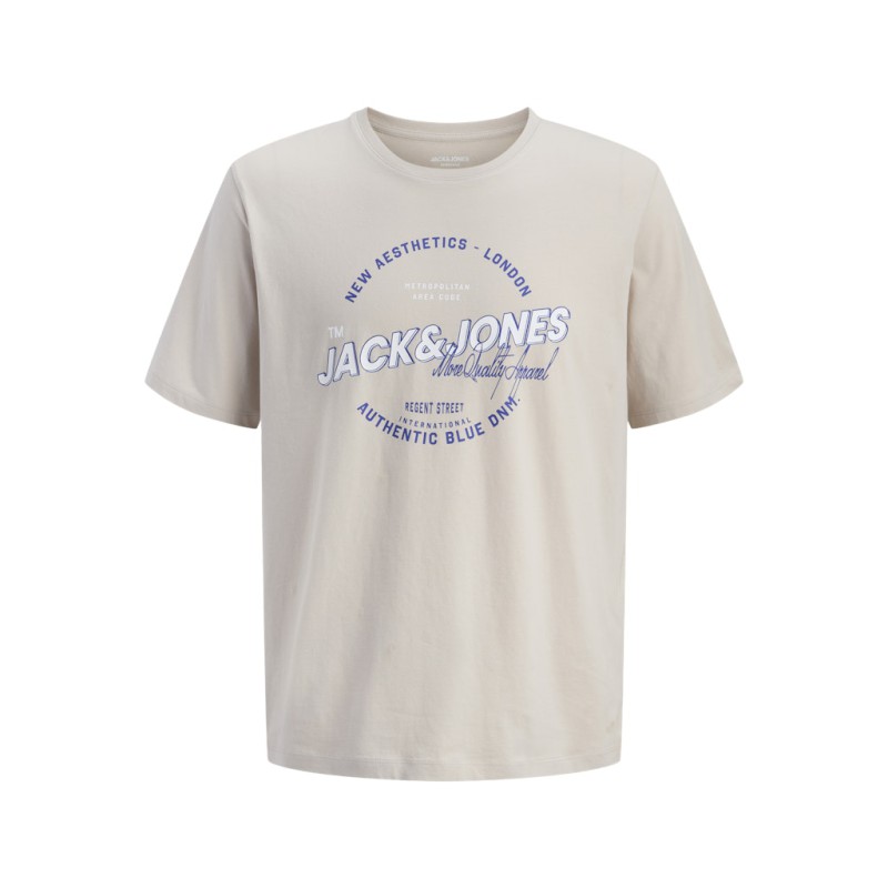 JACK & JONES PLUS Logo T-shirt - Moonbeam