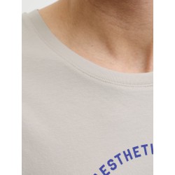 JACK & JONES PLUS Logo T-shirt - Moonbeam