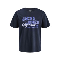 JACK & JONES PLUS Logo T-shirt - Navy Blazer