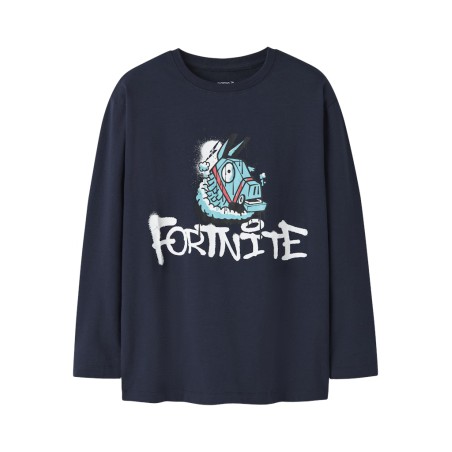 NAME IT KIDS Oxen Fortnite Bluse - Navy Blazer