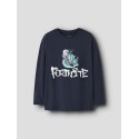 NAME IT KIDS Oxen Fortnite Bluse - Navy Blazer