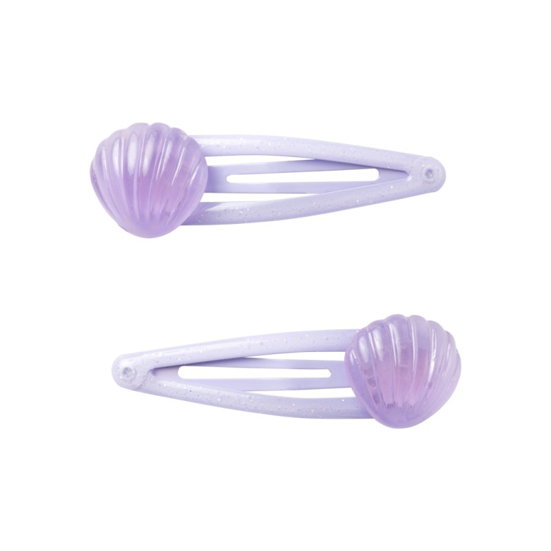 NAME IT Mini Shell 2-Pak Hårklip - Orchid Petal