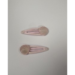 NAME IT Mini Shell 2-Pak Hårklip - Parfait Pink