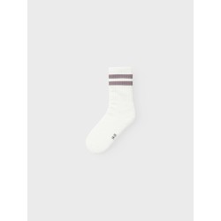 NAME IT Kids Jalma Strømper - Bright White / Purple Dove