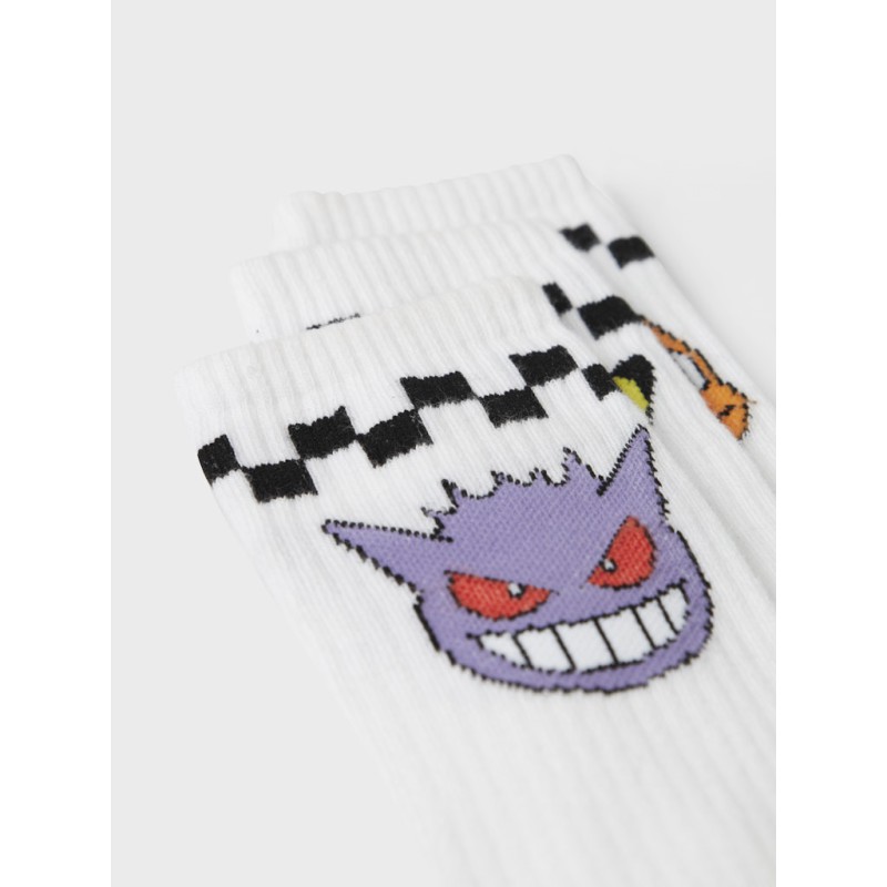 NAME IT Kids Pokemon Tennis sokker 3-pak - Bright White