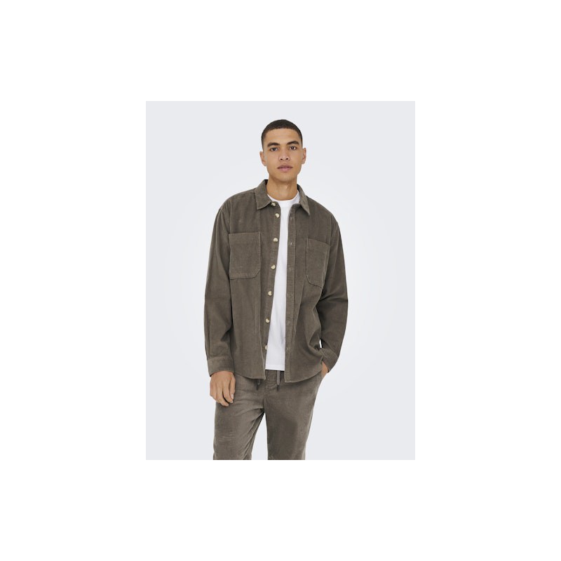 ONLY & SONS Fløjl Overshirt - Falcon