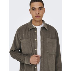 ONLY & SONS Fløjl Overshirt - Falcon