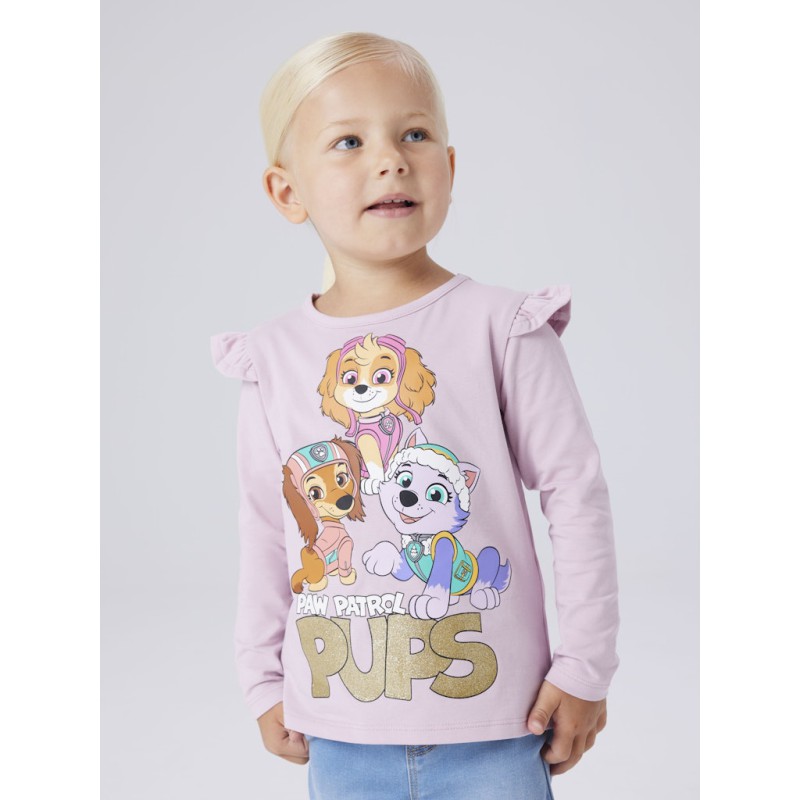 NAME IT Mini Jaba Paw Patrol L/S Bluse - Dawn Pink