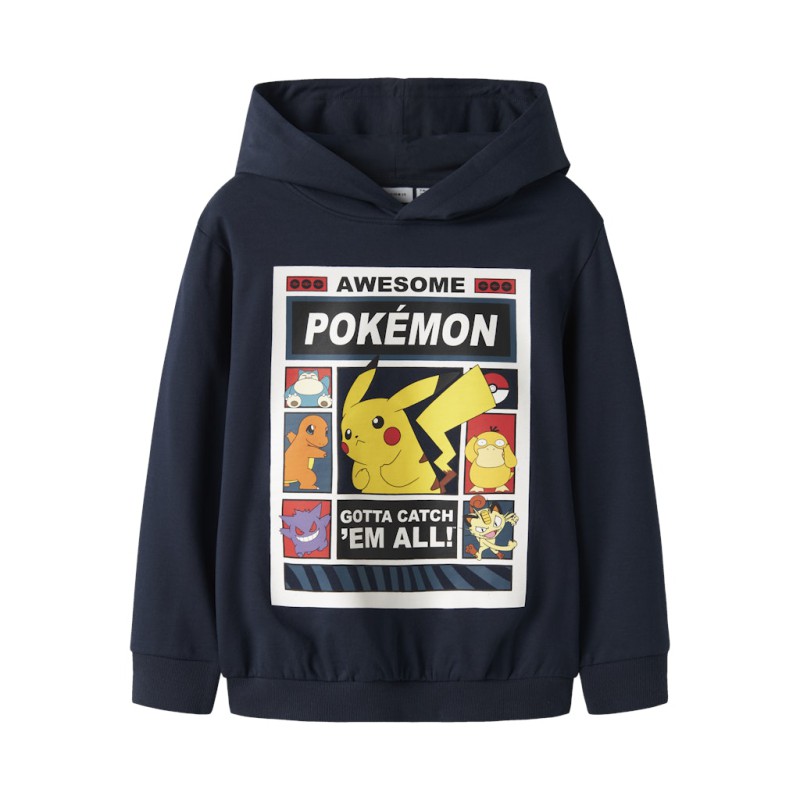 NAME IT Kids Du Pokemon Regular Sweat Hoodie - Navy Blazer