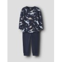 NAME IT Mini Dino Nattøjssæt - Navy Blazer