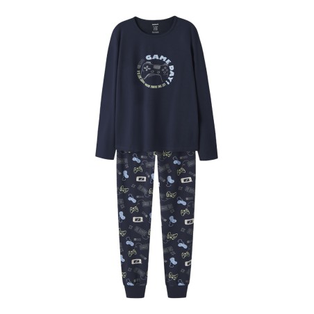 NAME IT Kids Gamer Nattøjssæt - Navy Blazer