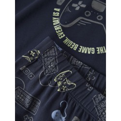 NAME IT Kids Gamer Nattøjssæt - Navy Blazer