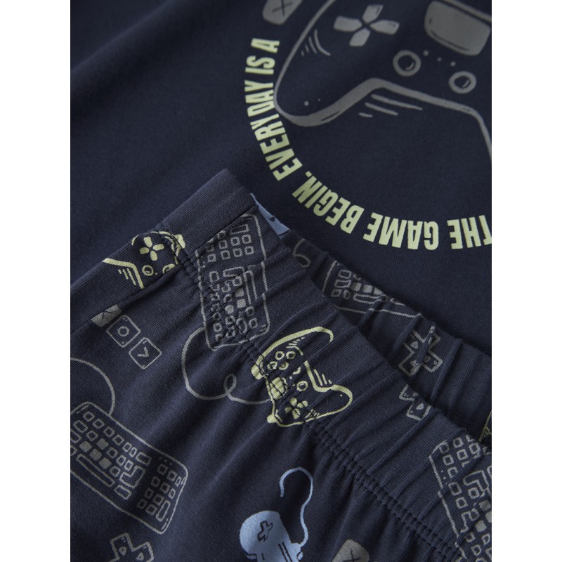 NAME IT Kids Gamer Nattøjssæt - Navy Blazer