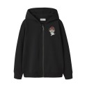 NAME IT Kids Teddy L/S Sweat Cardigan - Sort