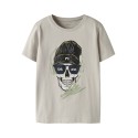 NAME IT Kids Ted S/S Top - Pumice Stone