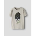 NAME IT Kids Ted S/S Top - Pumice Stone
