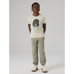 NAME IT Kids Ted S/S Top - Pumice Stone