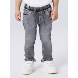 NAME IT Mini Ryan Slim Sweat Jeans - Grey Denim