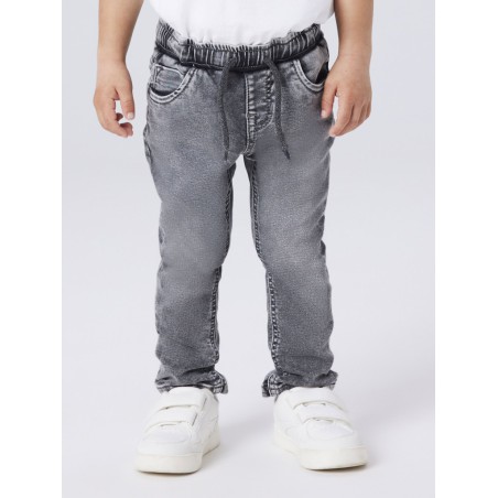 NAME IT Mini Ryan Slim Sweat Jeans - Grey Denim