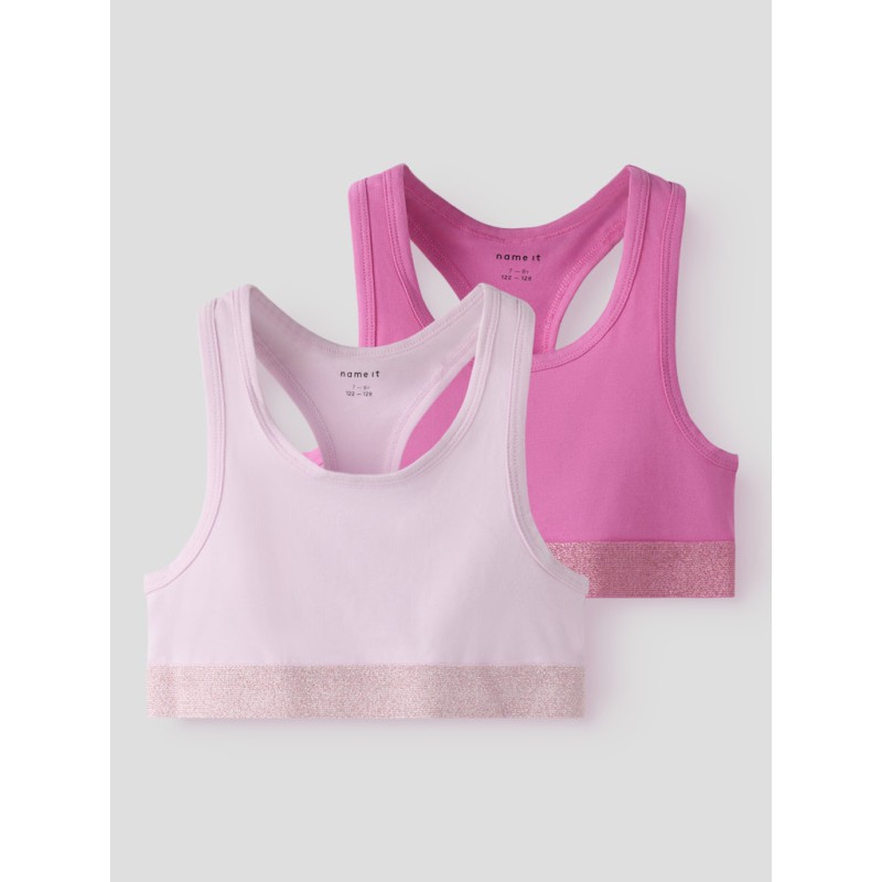 NAME IT Kids Bralette 2-pak - Strawberry Moon