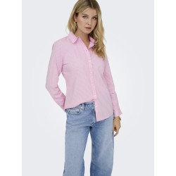 JDY Mio L/S Skjorte - Shocking Pink