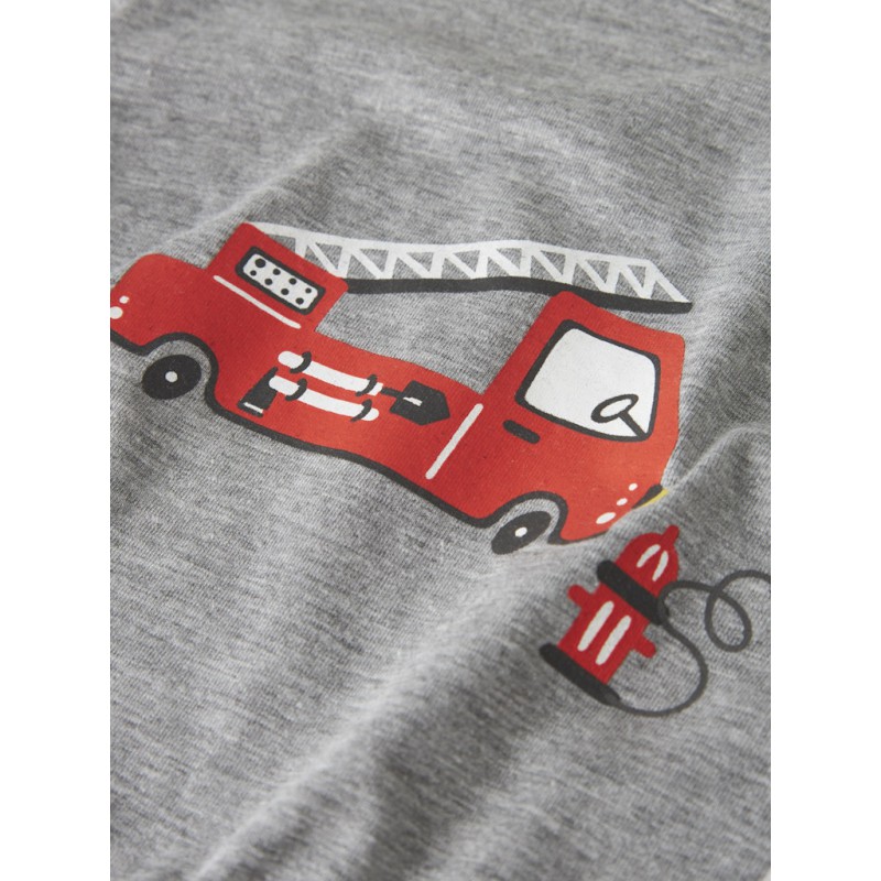 NAME IT Mini Brandbil Nattøjssæt 2-pak - Grey Melange