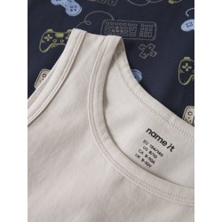 NAME IT Kids Gamer Tank Top 2-Pak - Navy Blazer