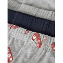 NAME IT Mini Brandbil Tights 3-pak - Grey Melange