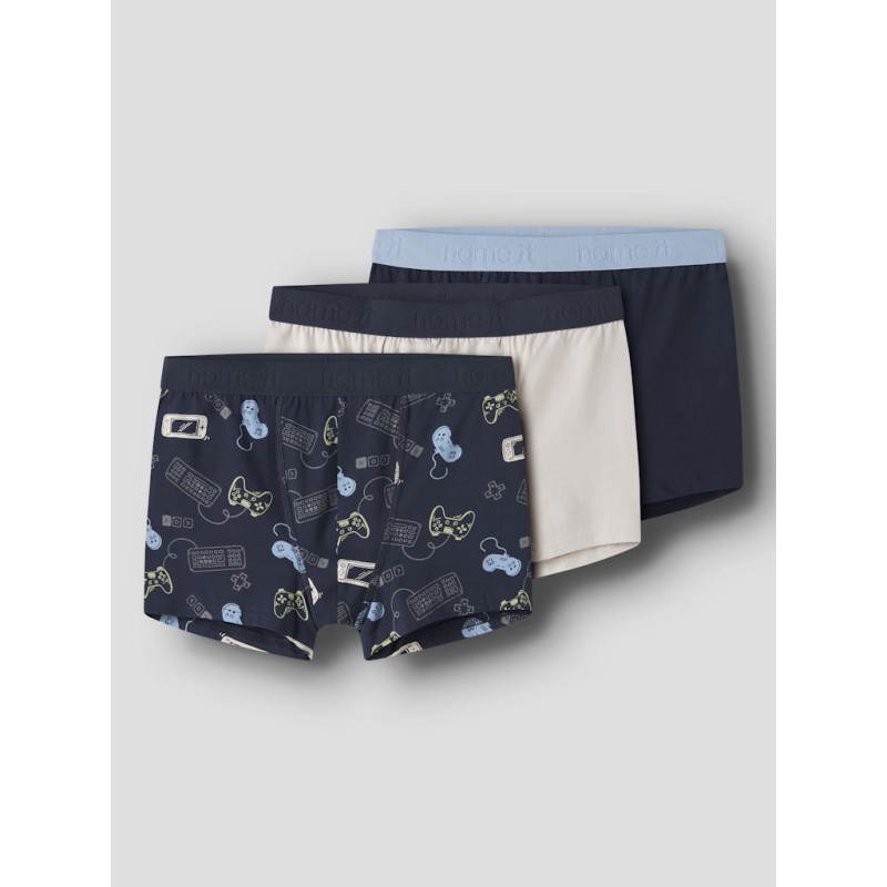 NAME IT Kids Gamer Boxershorts 3-pak - Navy Blazer
