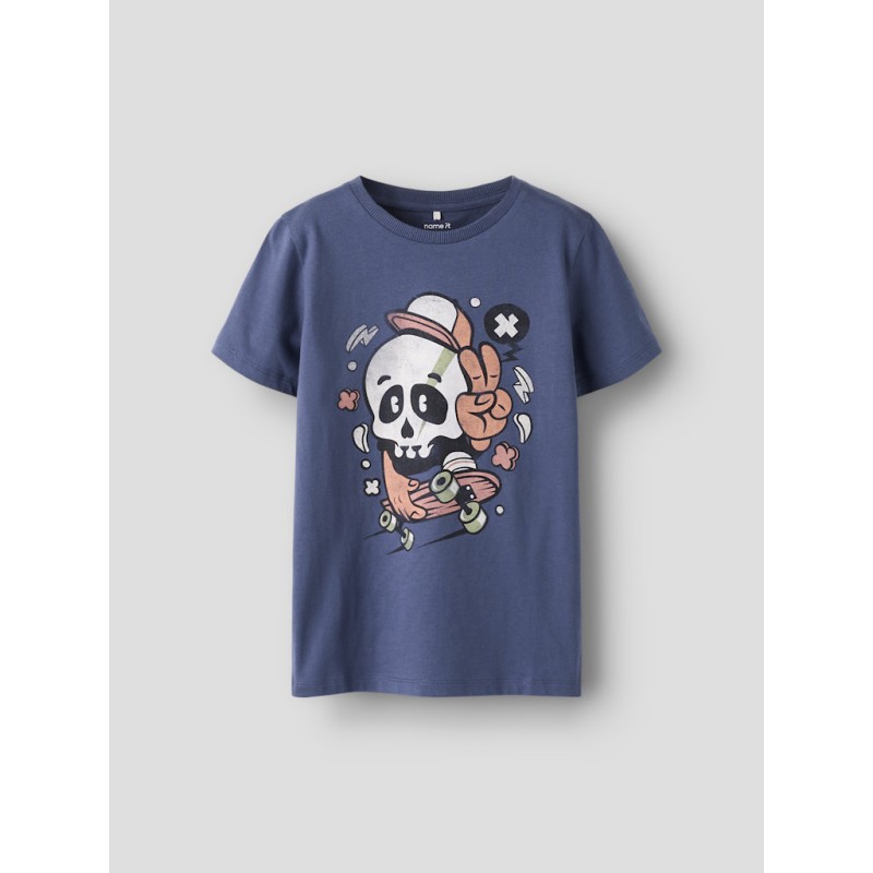 NAME IT Kids Bastian S/S T-shirt - Vintage Indigo