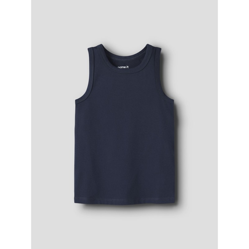 NAME IT Mini Brandbil Tank Top 2-Pak - Grey Melange