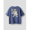 NAME IT Mini Bleze Relaxed S/S T-shirt - Vintage Indigo
