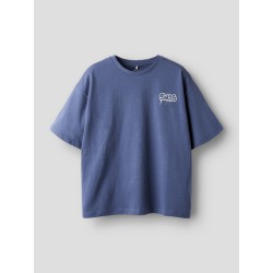 NAME IT Mini Bleze Relaxed S/S T-shirt - Vintage Indigo
